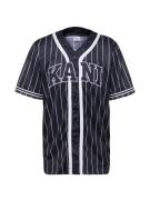 Karl Kani Bluser & t-shirts 'Serif Pinstripe'  sort / hvid