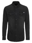 JACK & JONES Skjorte 'Sheridan'  antracit / hvid