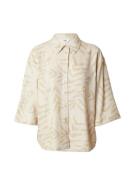 OBJECT Bluse 'EMIRA'  beige / naturhvid