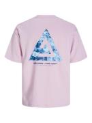 JACK & JONES Bluser & t-shirts 'Triangle Summer'  røgblå / lyseblå / l...