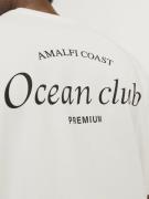 JACK & JONES Bluser & t-shirts 'Ocean Club'  sort / hvid