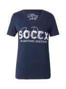 Soccx Shirts  navy / hvid
