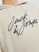 JACK & JONES Sweatshirt  grå / sort / hvid