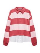 MANGO Shirts 'MERCURY'  lyserød / hindbær / hvid
