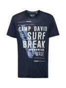 CAMP DAVID Bluser & t-shirts  natblå / hvid