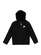 Nike Sportswear Sweatjakke 'Club'  sort / hvid