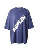 TOPSHOP Shirts 'Berlin'  safir / hvid