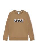 BOSS Kidswear Sweatshirt  mørkebeige / sort / hvid