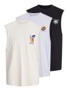 JACK & JONES Bluser & t-shirts 'TAMPA'  lysebeige / pastellilla / oran...