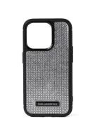 Karl Lagerfeld Smartphone-etui ' iPhone 15 Pro'  sort / sølv