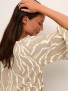 Kaffe Bluse 'Amber'  camel / ecru