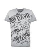 CAMP DAVID Bluser & t-shirts  grå / sort