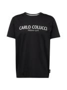 Carlo Colucci Bluser & t-shirts 'Di Comun'  sort / hvid