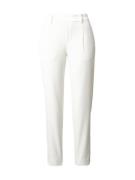 OBJECT Bukser med lægfolder 'LISA'  hvid