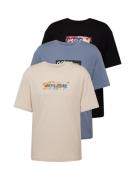 JACK & JONES Bluser & t-shirts 'SUMMER'  beige / røgblå / orange / sor...