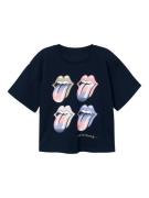 NAME IT Bluser & t-shirts 'The Rolling Stone'  mørkeblå / lyselilla / ...