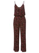 KOROSHI Jumpsuit  grøn / rød / sort