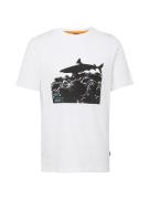 BOSS Bluser & t-shirts 'Sea horse'  lyseblå / sort / hvid