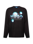 HUGO Bluser & t-shirts 'Notribo'  turkis / mørkegrå / sort / hvid