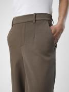 OBJECT Bukser med lægfolder 'Lisa'  brun