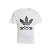 ADIDAS ORIGINALS Shirts 'Trefoil'  sort / hvid