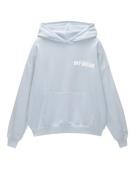 Pull&Bear Sweatshirt  pastelblå / hvid