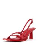 Bershka Sandaler med rem  rød