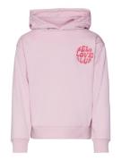 Vero Moda Girl Sweatshirt 'OCTAVIADREAMS'  pink / blodrød