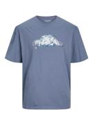 JACK & JONES Bluser & t-shirts 'SPLASH'  opal / lyseblå / hvid