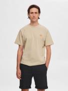 SELECTED HOMME Bluser & t-shirts  beige / orange