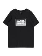 Jack & Jones Junior Shirts 'STEEL'  sort / hvid