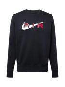 Nike Sportswear Sweatshirt 'AIR'  knaldrød / sort / hvid