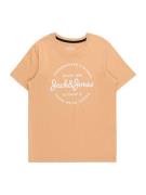 Jack & Jones Junior Shirts 'FOREST'  abrikos / hvid
