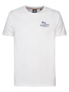 Petrol Industries Bluser & t-shirts 'Excursion'  safir / hvid