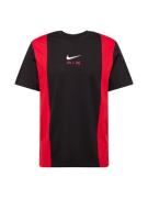 Nike Sportswear Bluser & t-shirts 'AIR'  rød / sort / hvid