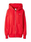 Nike Sportswear Sweatjakke 'PHNX FLC'  rød / offwhite
