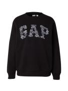 GAP Sweatshirt 'HERITAGE'  grå / lysegrå / sort