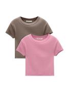 Pull&Bear Shirts  lysebrun / lys pink