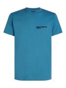 KARL LAGERFELD JEANS Bluser & t-shirts ' Logo Slim-Fit '  turkis / sor...