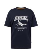 BOSS Bluser & t-shirts 'Scorpion'  mørkeblå / hvid