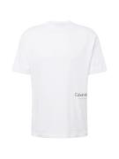 Calvin Klein Bluser & t-shirts 'OFF PLACEMENT'  sort / hvid
