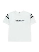 TOMMY HILFIGER Shirts 'MONOTYPE VARSITY'  sort / hvid