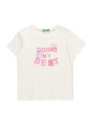 UNITED COLORS OF BENETTON Bluser & t-shirts  lyselilla / pink / hvid