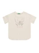 UNITED COLORS OF BENETTON Bluser & t-shirts  creme / lyseorange / sølv