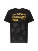 G-Star RAW Bluser & t-shirts 'Palm'  gul / antracit / sort
