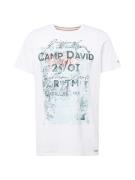 CAMP DAVID Bluser & t-shirts  antracit / smaragd / mørkeorange / hvid