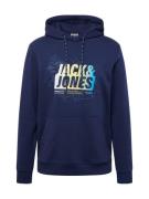 JACK & JONES Sweatshirt 'MAP SUMMER'  sand / navy / lyseblå