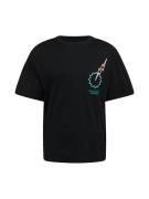 JACK & JONES Bluser & t-shirts 'VIVID'  turkis / lyserød / sort