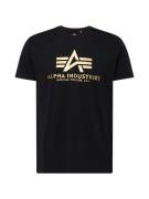 ALPHA INDUSTRIES Bluser & t-shirts  guld / sort