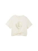 TOM TAILOR Bluser & t-shirts  guld / hvid